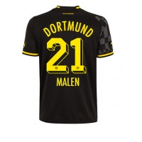 Borussia Dortmund Donyell Malen #21 Fotballklær Bortedrakt 2022-23 Kortermet
